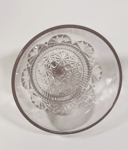 Antique EAPG Daisy Button Butter Dome Sun Purple Vintage Glass READ - Picture 6 of 7