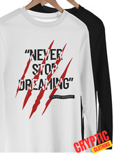 Never Stop Dreaming Freddy Krueger T SHIRT Nightmare on Elm Street Halloween TEE