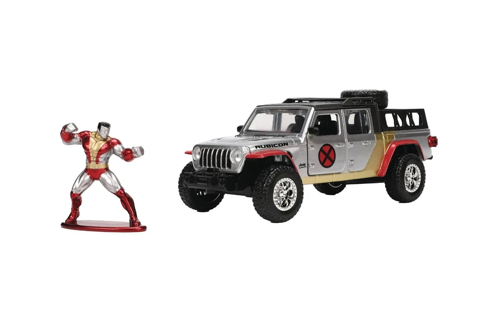MARVEL 2020 JEEP GLADIATOR WITH COLOSSUS FIGURE 1/32 DIE-CAST JADA TOYS 2024 - Image 2 of 4