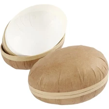 Set 2 Large Easter Eggs Empty Shell Paper Mache Paint Decorate & Fill Egg Hunt