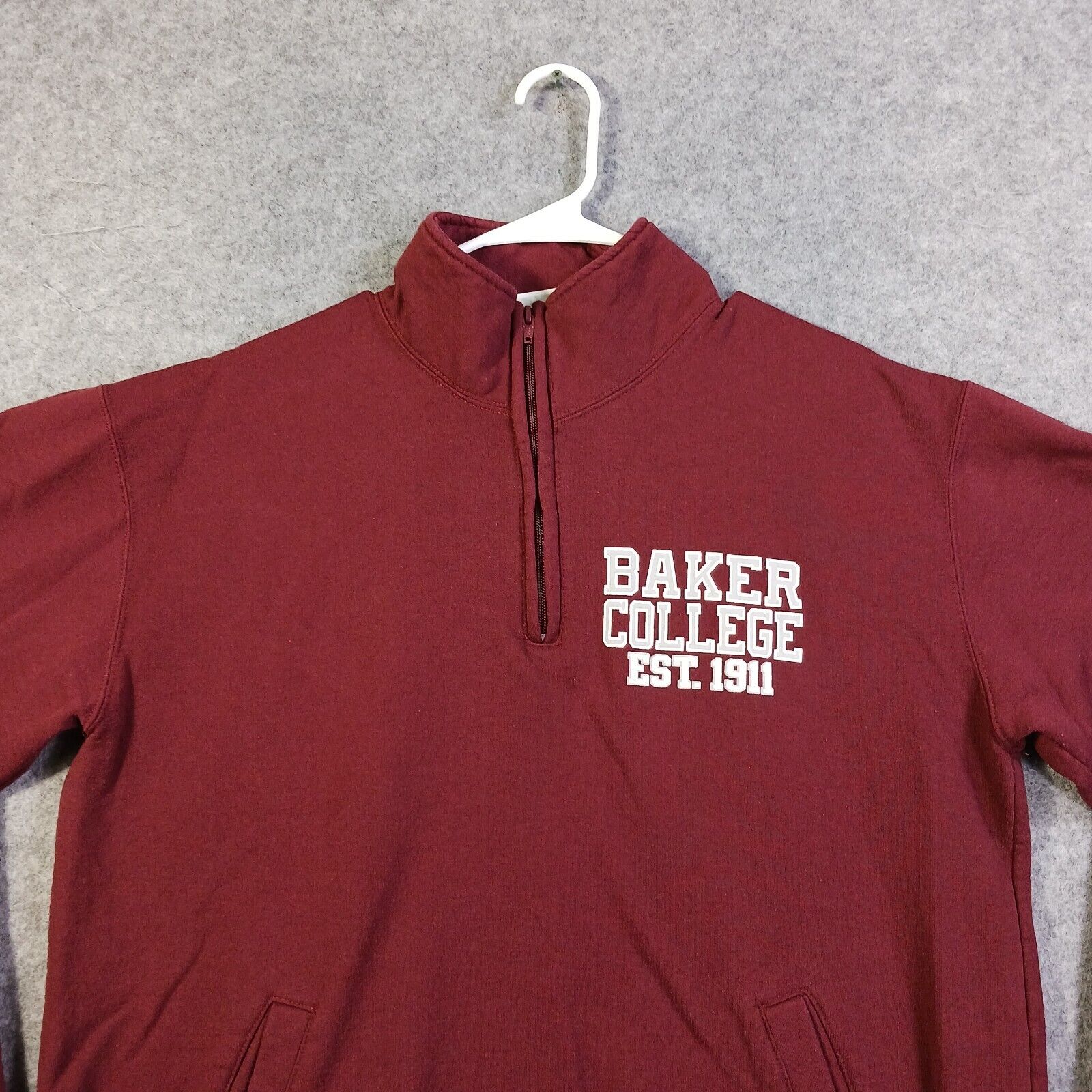 Baker College Sweatshirt Adult Large Red Champion… - image 3