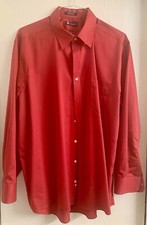 Chaps red wrinkle-free collared dress shirt 18-18.5, 34/35” Excellent Condition