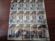 2022 Bowman Draft Chrome Jordan Sprinkle #BDC-183 1st Year RC Lot of 15-WHITE SO