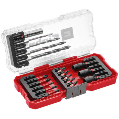Einhell 108709 Bit Set 18-Piece 1/4'' Robust Manganese-Phosphated Steel