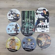 Playstation 2 Game Lot Of 7 Untested GTA Red Dead Revolver Matrix SOCOM NHL 2002