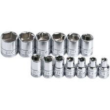 Sk Tools 13-piece 14 Drive 6-point Standard Metric Socket Setset Of 13 1313