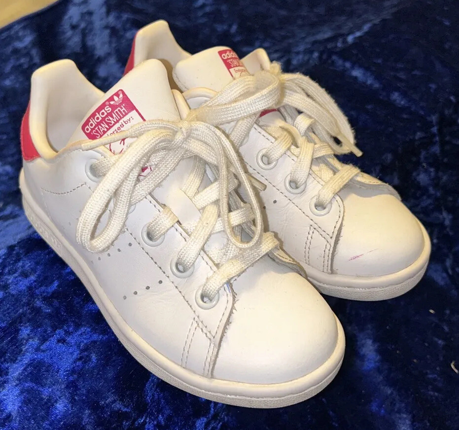 Adidas Girls Stan Smith Pink Casual Shoe, us 11K eur 28.5 Adidas Girls Stan Smith Pink Casual Shoe, us 11K eur 28.5