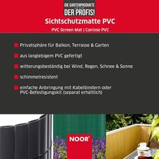 Grindi Sichtschutzzaun Aus Technorattan - 19x3500 Cm, Sandstein, Für Balkon & Garten