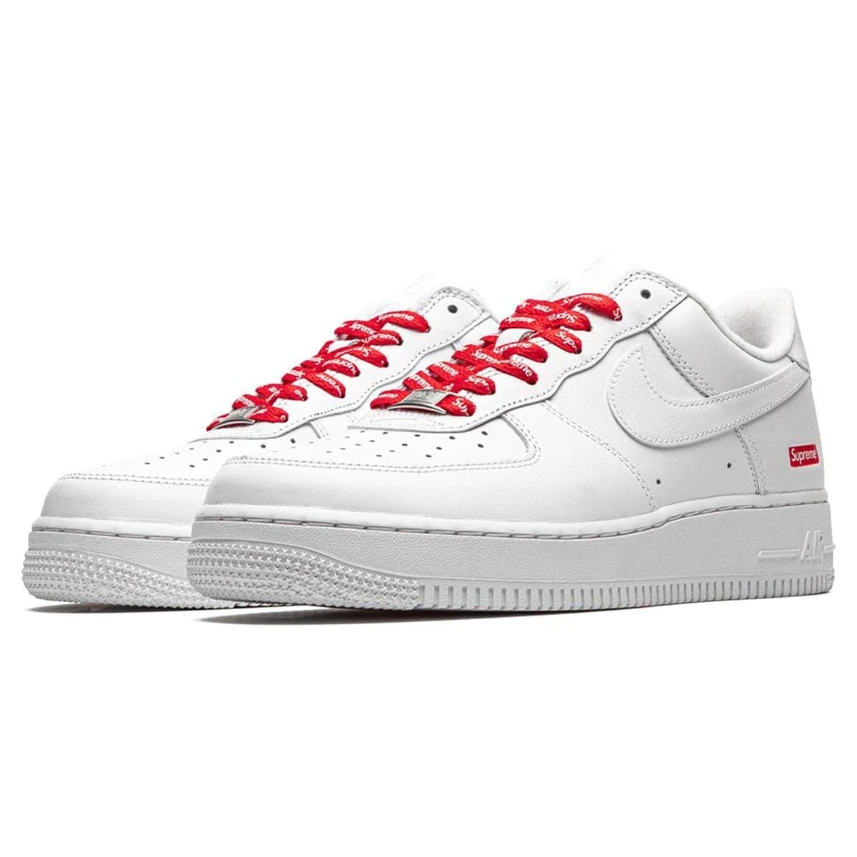 靴 Supreme Nike Air Force 1 Low White 27cm Nike x Supreme Air Force 1 Low White Box Logo | eBay UK
