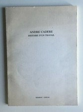 André CADERE Histoire d'un travail Livre d'artiste artist's book 1982