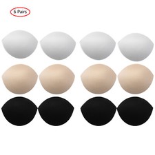 12x Sponge Lift Bra Pads Inserts Removable Push Up Breast Enhancer for Underwear