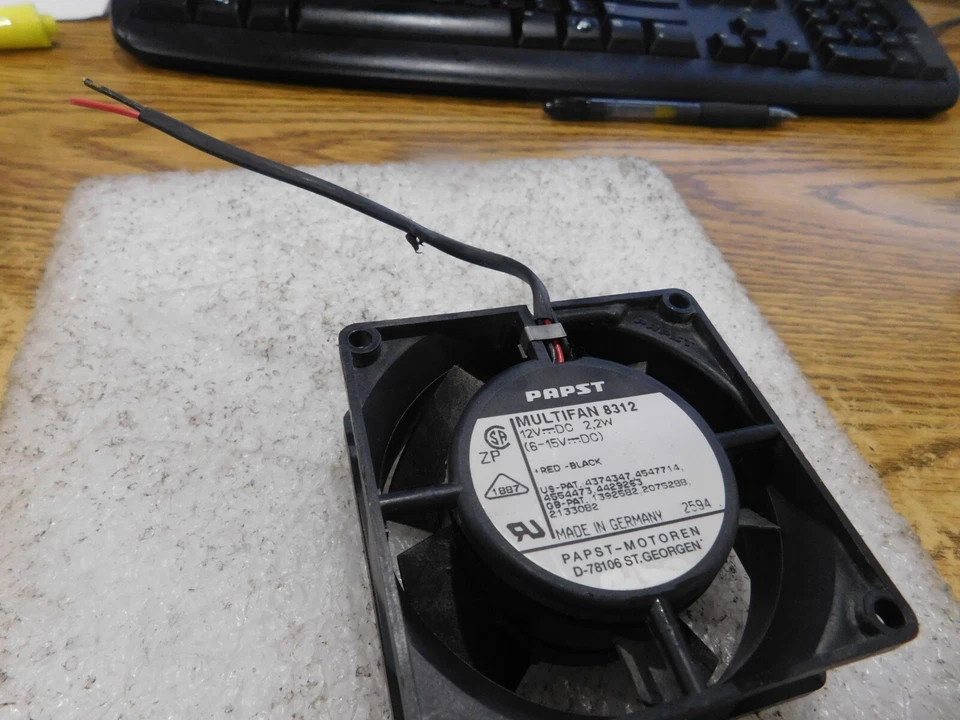 Ventilador Pope / Pope - Motoren Multifan 8312.  12V DC, 2,2W - Imagem 2 de 2