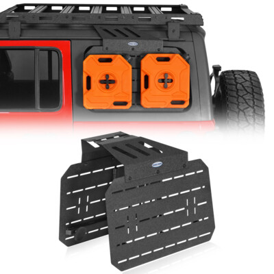 Rear Window Storage Molle Panel for 07-25 Jeep Wrangler JK JL 4-Door Hardtop