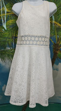 Rue 21 White Lace Cover Sleeveless Summer Dress Women's Size Med Midriff SALE 