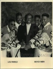 Press Photo Musicians Lou Rawls and Members of Boyz II Men - sap23024
