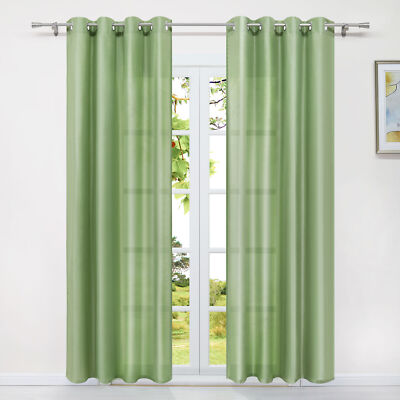 Ausbrenner Gardinen Stores mit Ösen Landhaus Vorhang Transparent Voile Wohnzimme