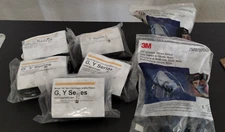 LOT OF 5 TWIN  SCOTT G Y   742 Combination Cartridge/Filter  + 2 HALF FACEPIECES