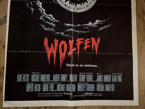 1981 MOVIE WOLFEN ORIGINAL, 1 SHEET POSTER 27"x41" HORROR THRILLER (3RD LISTING) - Picture 2 of 5
