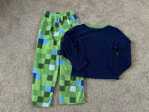Boys Minecraft Pajamas Set Size 8 - Picture 2 of 3