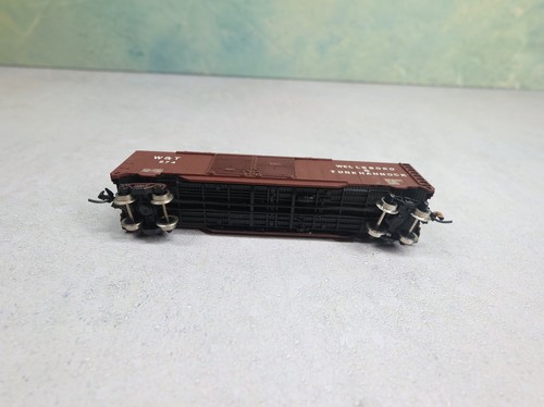 Atlas Spur N 50' DD Box Car Wellsboro & Tunkhannock W&T #674 Knuckle Couplers - Bild 5 von 6