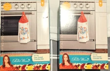 Pioneer Woman crochet towels set of 2 new