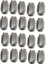 20-Pk 1/2" Solid 304 Stainless Steel Lug Nuts For Trailer Wheels 1/2-20 Thread