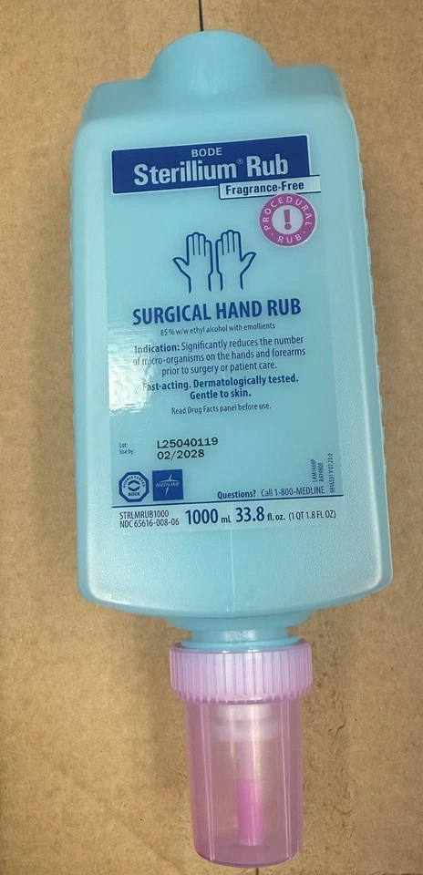 Medline Sterillium Rub FF Surgical Hand Antiseptic Fragrance-Free - Image 2 of 2