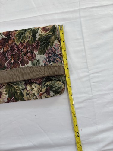 Vintage Blumen Gobelin Clutch Handtasche Handgelenktasche Grannycore Klapphandtasche - Bild 10 von 10