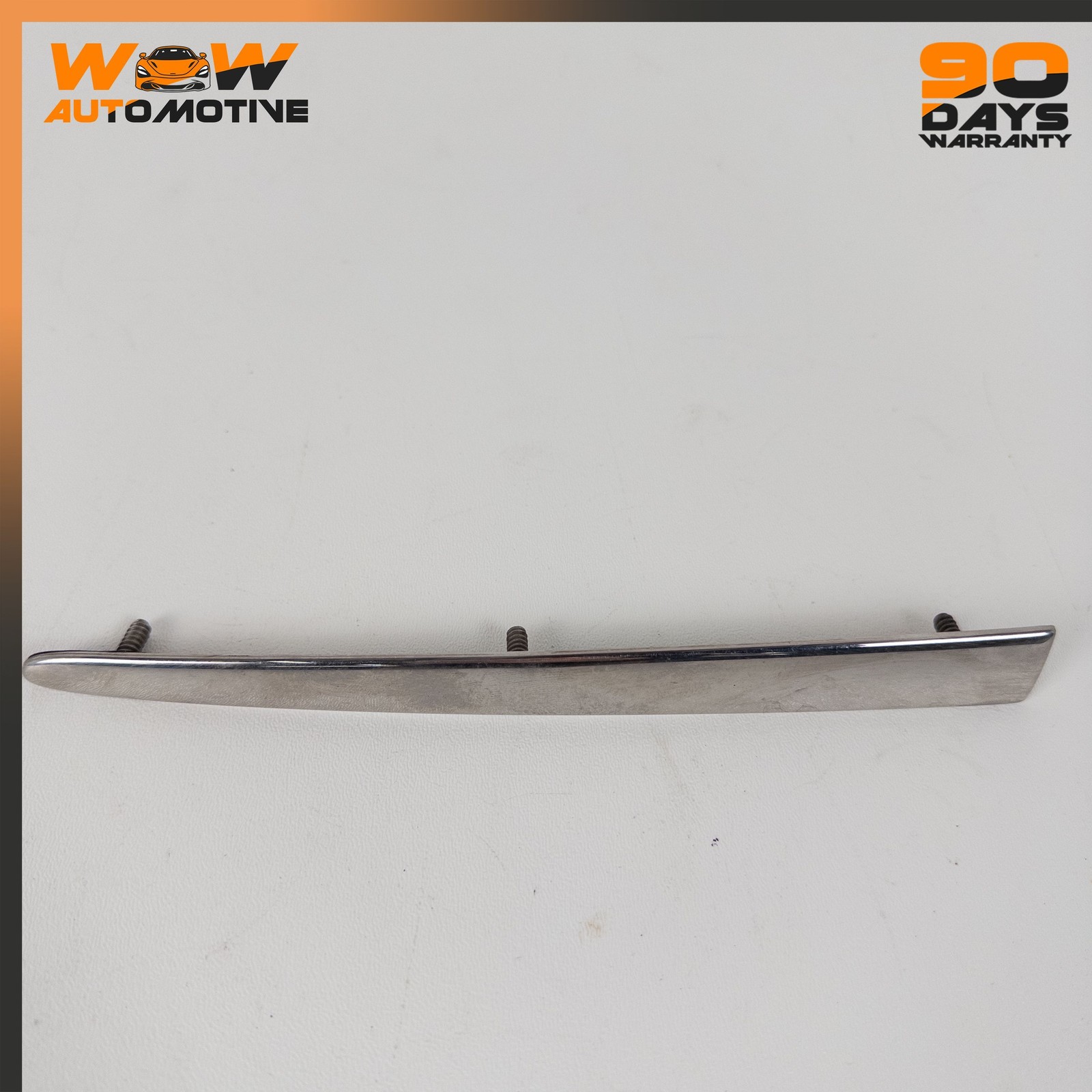 04-11 BENTLEY CONTINENTAL GTC GT FRONT LEFT BUMPER MOLDING TRIM CHROME OEM