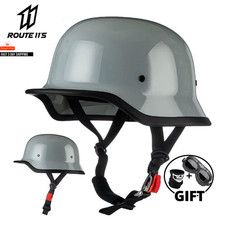 Casco Moto Retrò Certificazione DOT Sicurezza Capacete De Moto Casco Tedesco 