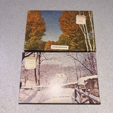 Vtg Lot of 2 TUCO Puzzles Winter Scene and Autumn Spectacular