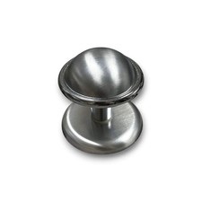 Pomo per Porta Blindata d'entrata Pomolo per Portoncino Portone Cromo Satinato I