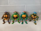 Vintage X 4 TMNT 1988 Teenage Mutant Ninja Turtles Set Playmates Action Figures