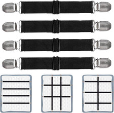 Adjustable Bed Sheet Clips Straps Holder Grippers Mattress Sofa Fasteners Set