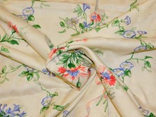 1.5 Yards 57" wide WAVERLY Decorator Fabric LAUREL SPRAY Drapery FLORAL