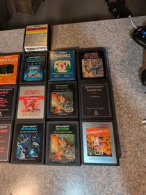 Atari 7800 Console With 16 Games In box Tested Defender Shark Attack  Pac Man 