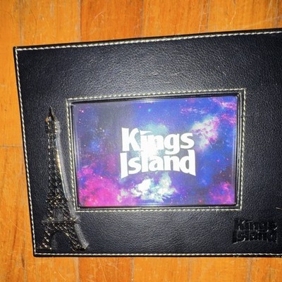 Kings Island Black Rectangular Photo Frame with Eiffel Tower Accent