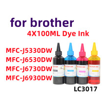 Botellas de tinta de tinte premium para Brother MFC-J5330DW MFC-J6530DW LC3017 LC-3017