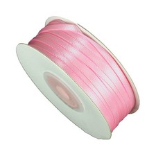 1/16" Wide Pink Double Faced Satin Ribbon - 100 Yards 00576
