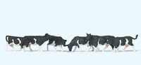 Preiser 79228 KüHe Schwarz Gefleckt 1:160 / Spur N