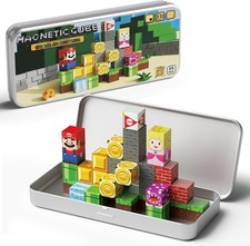 Jouets de Construction magnétiques de Voyage pour Enfants, Boîte Portable en