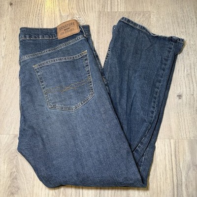 Levi Strauss Signature Gold Jeans Men's 36x30 Medium Wash Relaxed Fit Flex