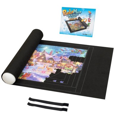 Puzzlematte Rollmatte bis 1500 Teile Puzzle Aufbewahrung Puzzlerolle mit Rahmen