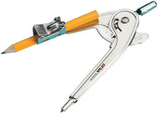 Ball Bearing Compass with Short Point - Draws Circles up to 12 Inches - Pack of