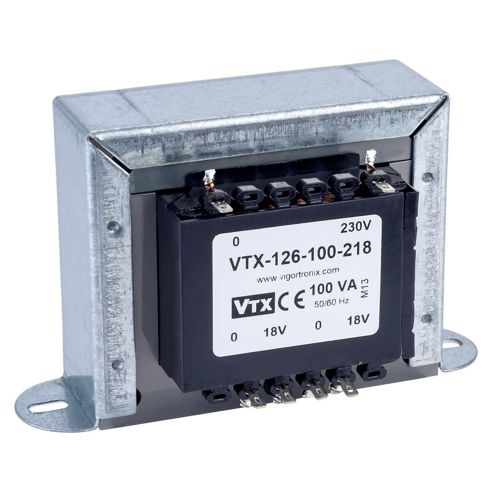Vigortronix Chassis Transformer 230V 100VA 18V+18V