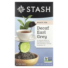 Black Tea, Decaf Earl Grey, 18 Tea Bags, 1.1 ...