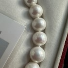 Freshwater Pearl Necklace 11-13mm White 925 Sterling Silver Beaded Round — photo 3