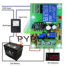 12V Smart Charger Power Control Board Storage Battery Charging Controller Module