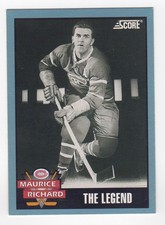 1992 Maurice Richard Score Hockey The Legend Canadiens #549