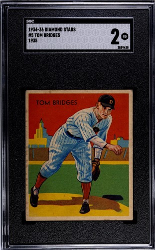 Tom Bridges #5 1935 Diamond Stars card